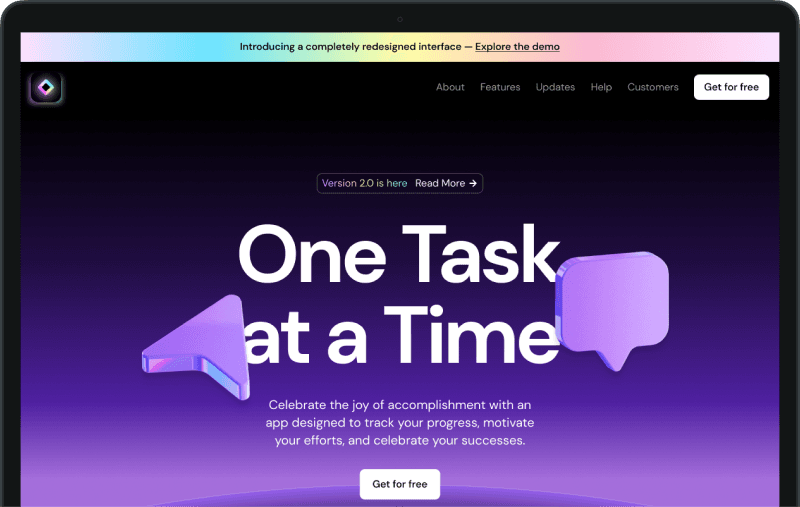 Dark SaaS Landing Page